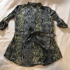 Dressy blouse and a fun snakeskin pattern